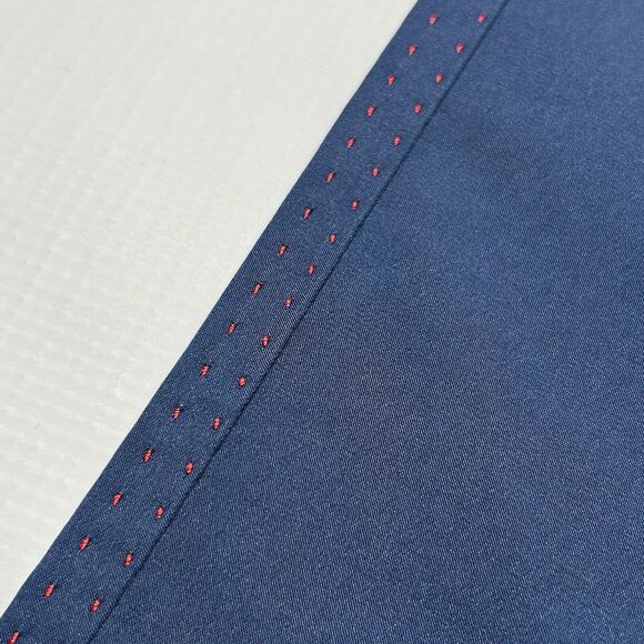 Lesmart Men’s Golf Chino Pants Size 38x32 Blue Red Stretch Relaxed Straight - Picture 7 of 13